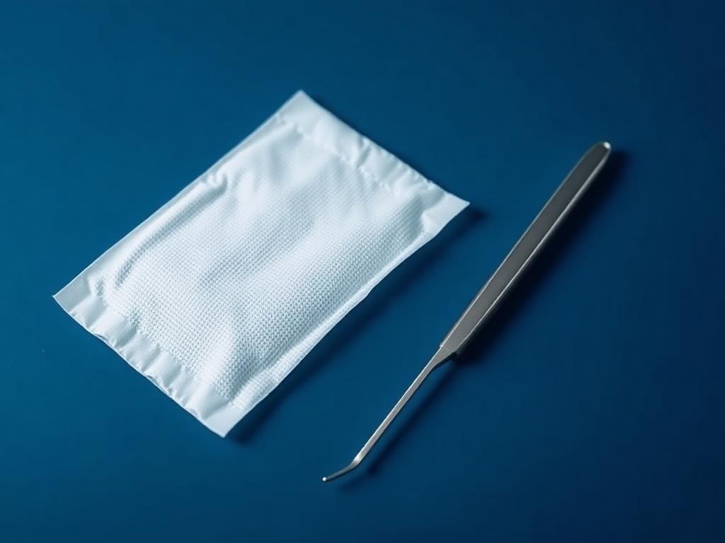 Illustrative rendering of debridement aids