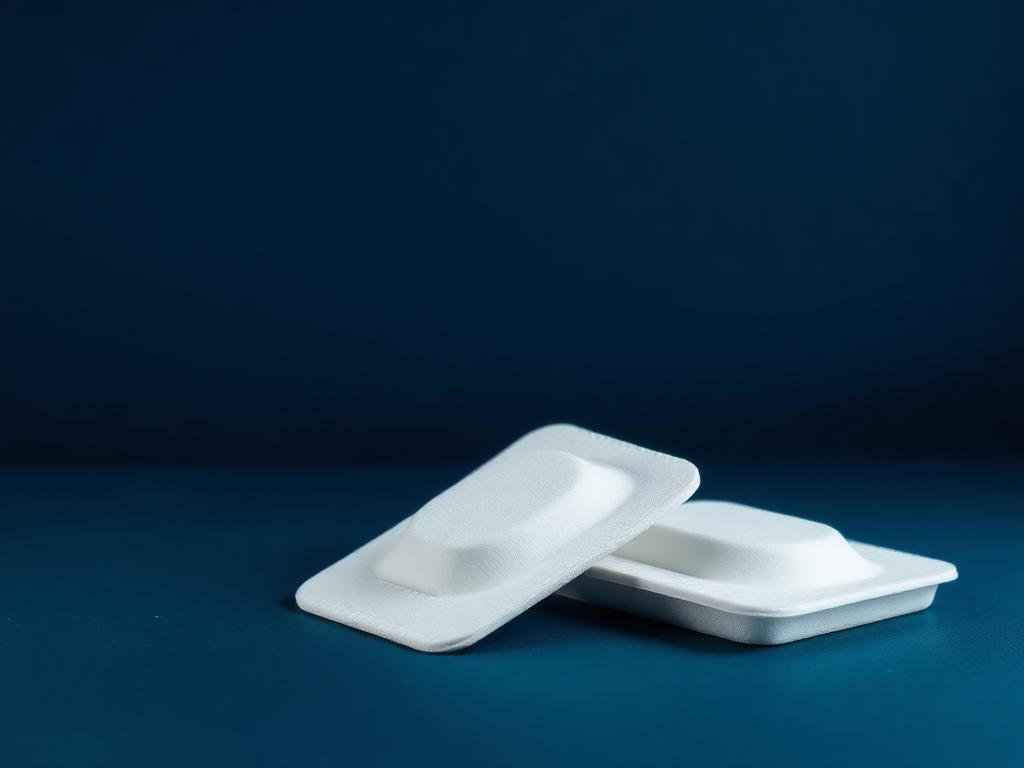 Illustrative rendering of foam dressings